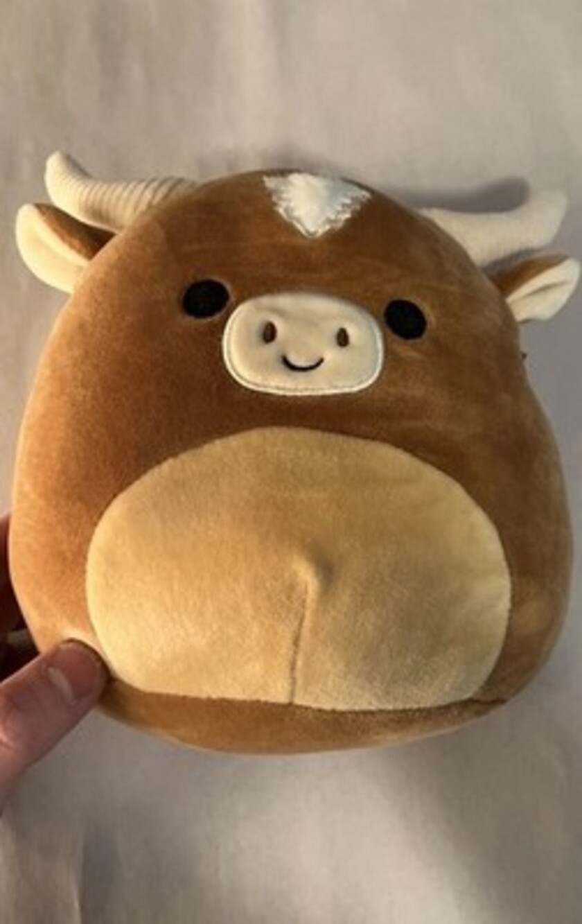 KellyToy 7" Inch Wilfred Longhorn Cow Plush Squishmallow Tag Not Attached